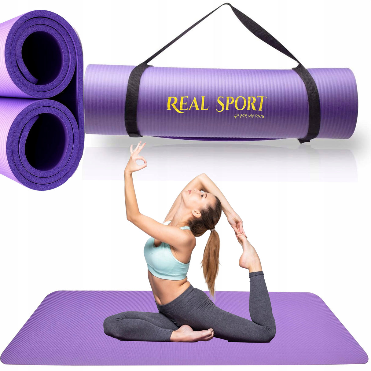 Karimata do ćwiczeń Fitness fioletowa
