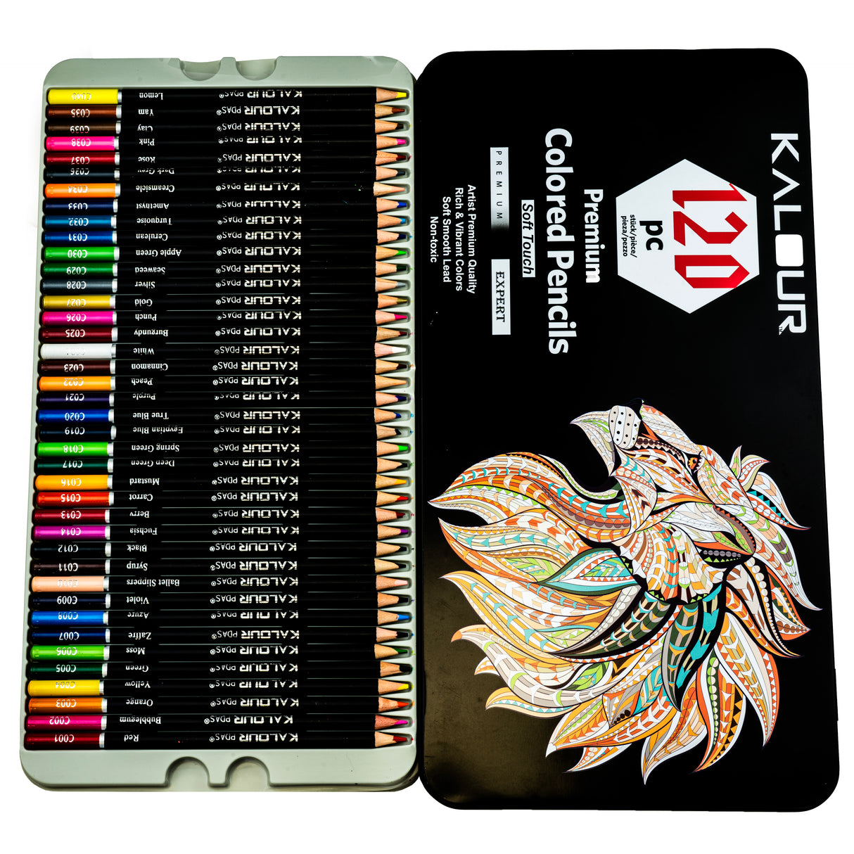 Zestaw kredek SOFT TOUCH premium 120 szt.