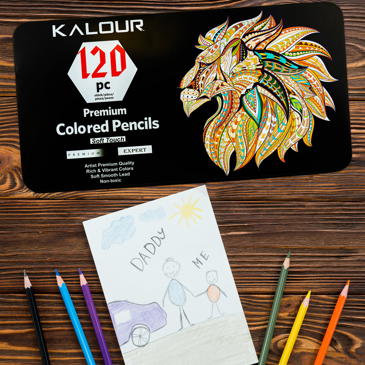 Zestaw kredek SOFT TOUCH premium 120 szt.