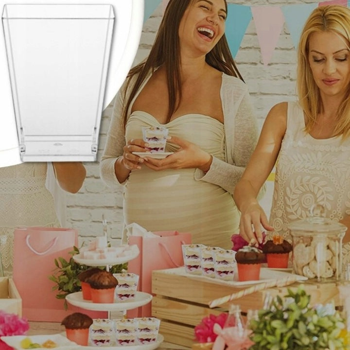 Pucharki do deserów 58ml 50szt + łyżeczki 50szt.