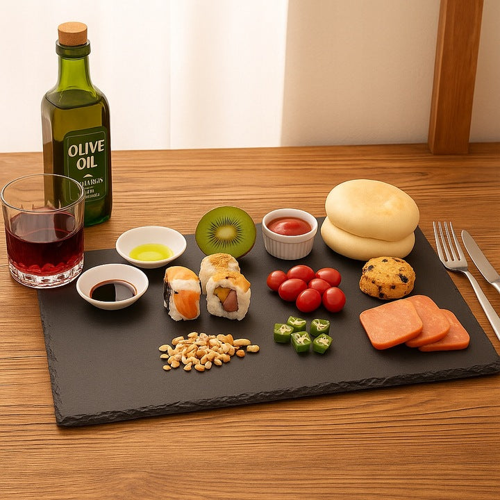 Kamienna deska do serwowania jedzenia