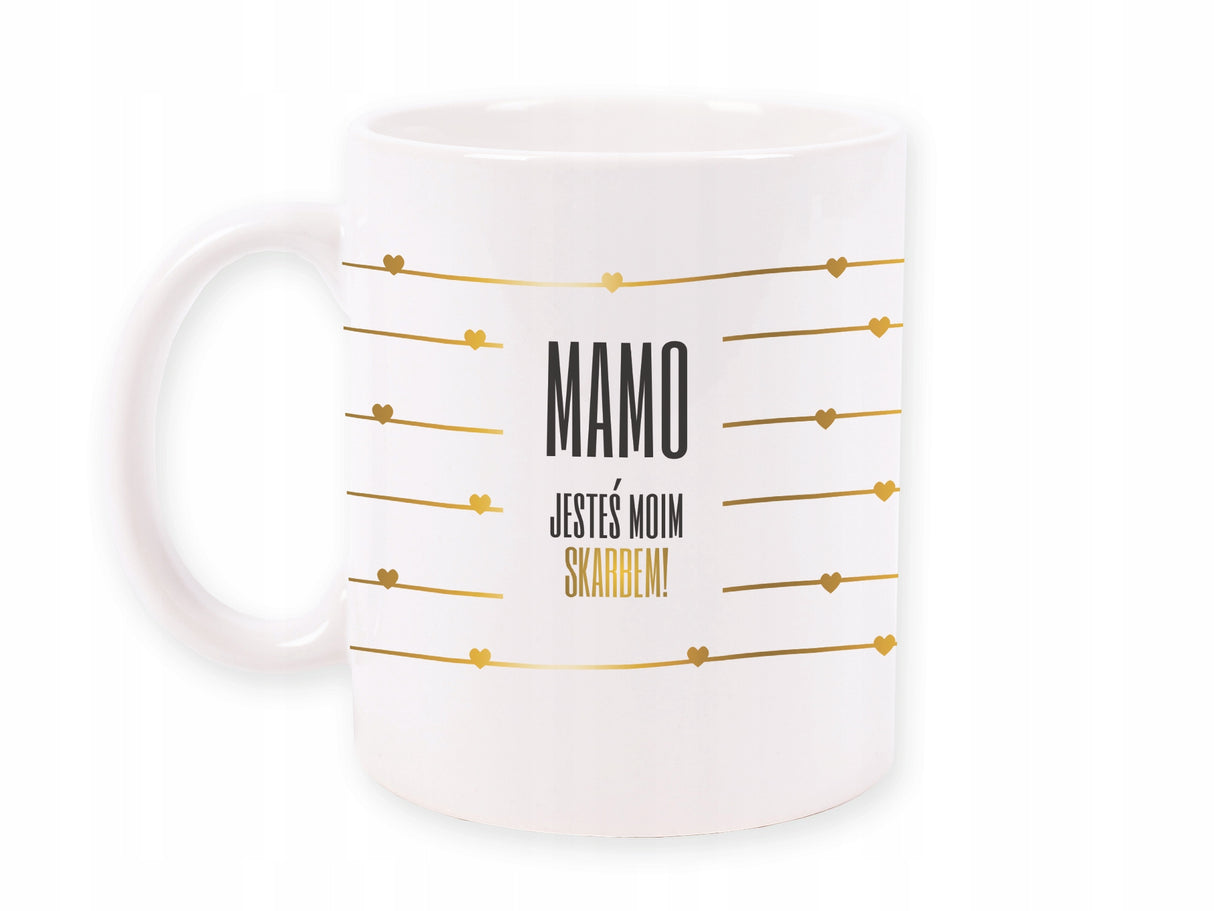 KUBEK prezent na Dzień Matki - Mamo jesteś moim skarbem