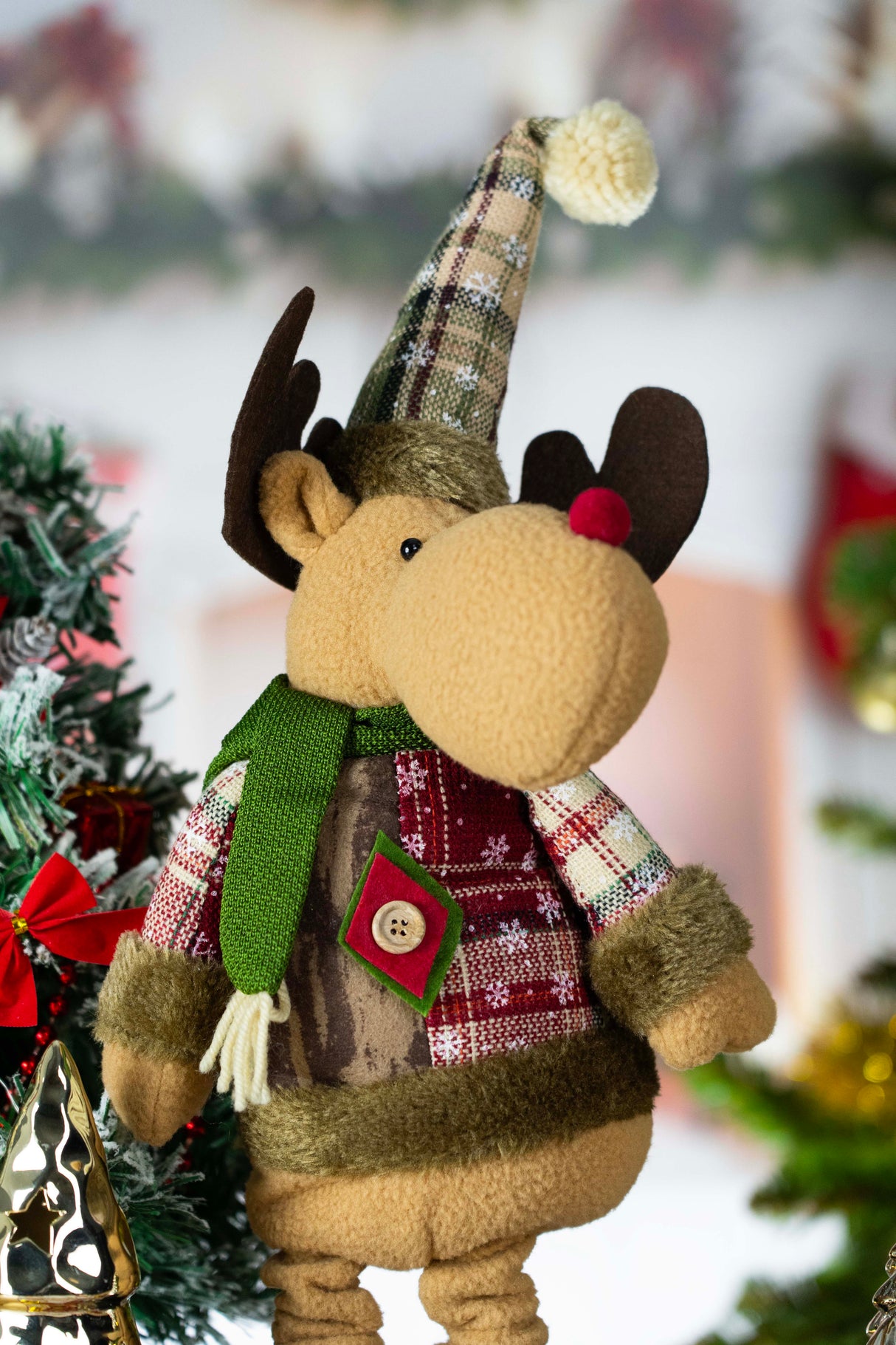 Dekoracyjna figurka Świąteczny Renifer regulowana