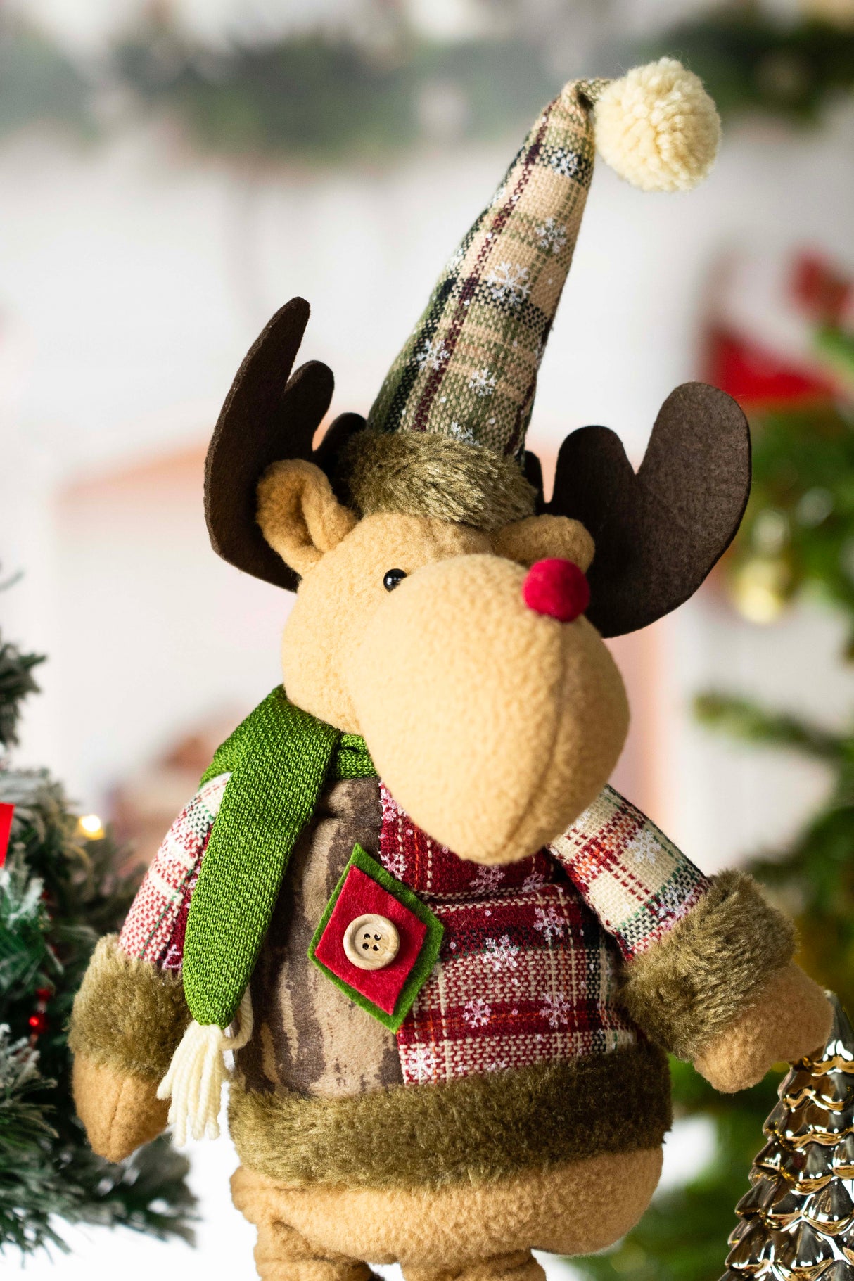 Dekoracyjna figurka Świąteczny Renifer regulowana