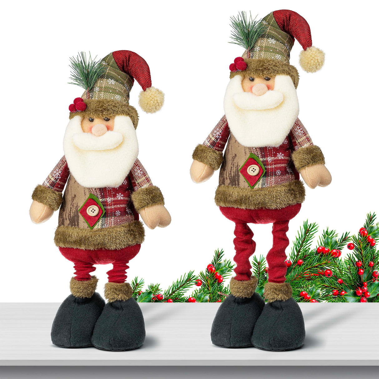 Dekoracyjna figurka Święty Mikołaj regulowana