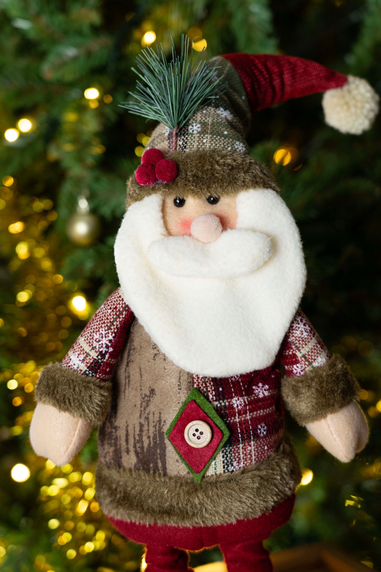 Dekoracyjna figurka Święty Mikołaj regulowana