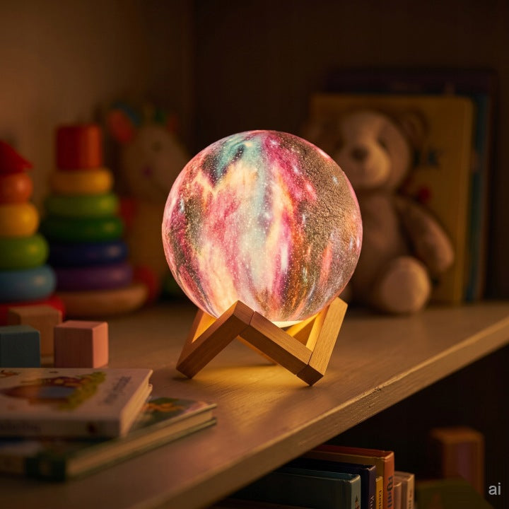 Lampka nocna LED księżyc