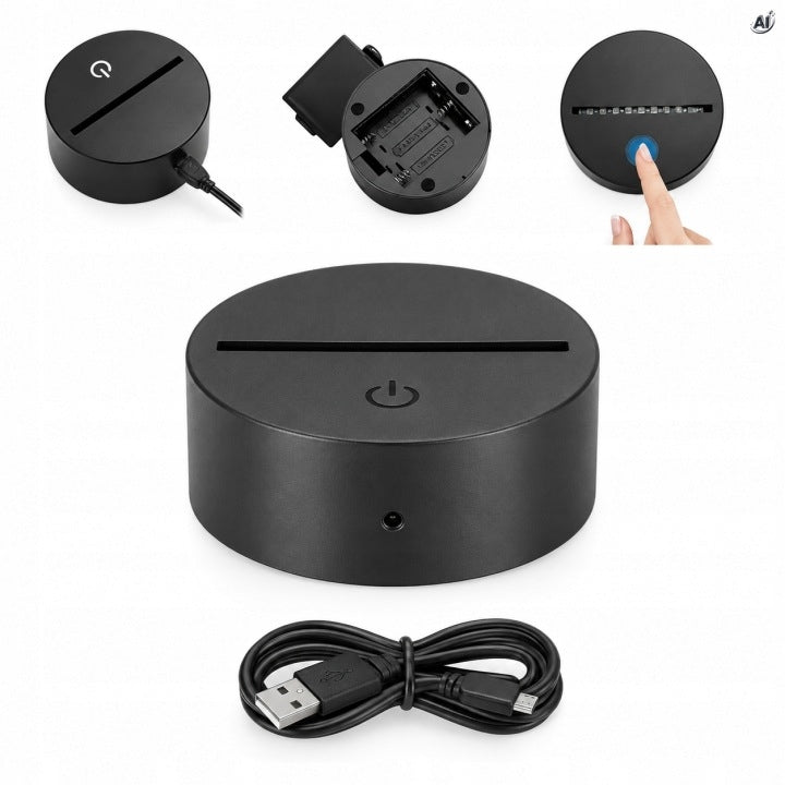 Lampka LED 3D z motywem