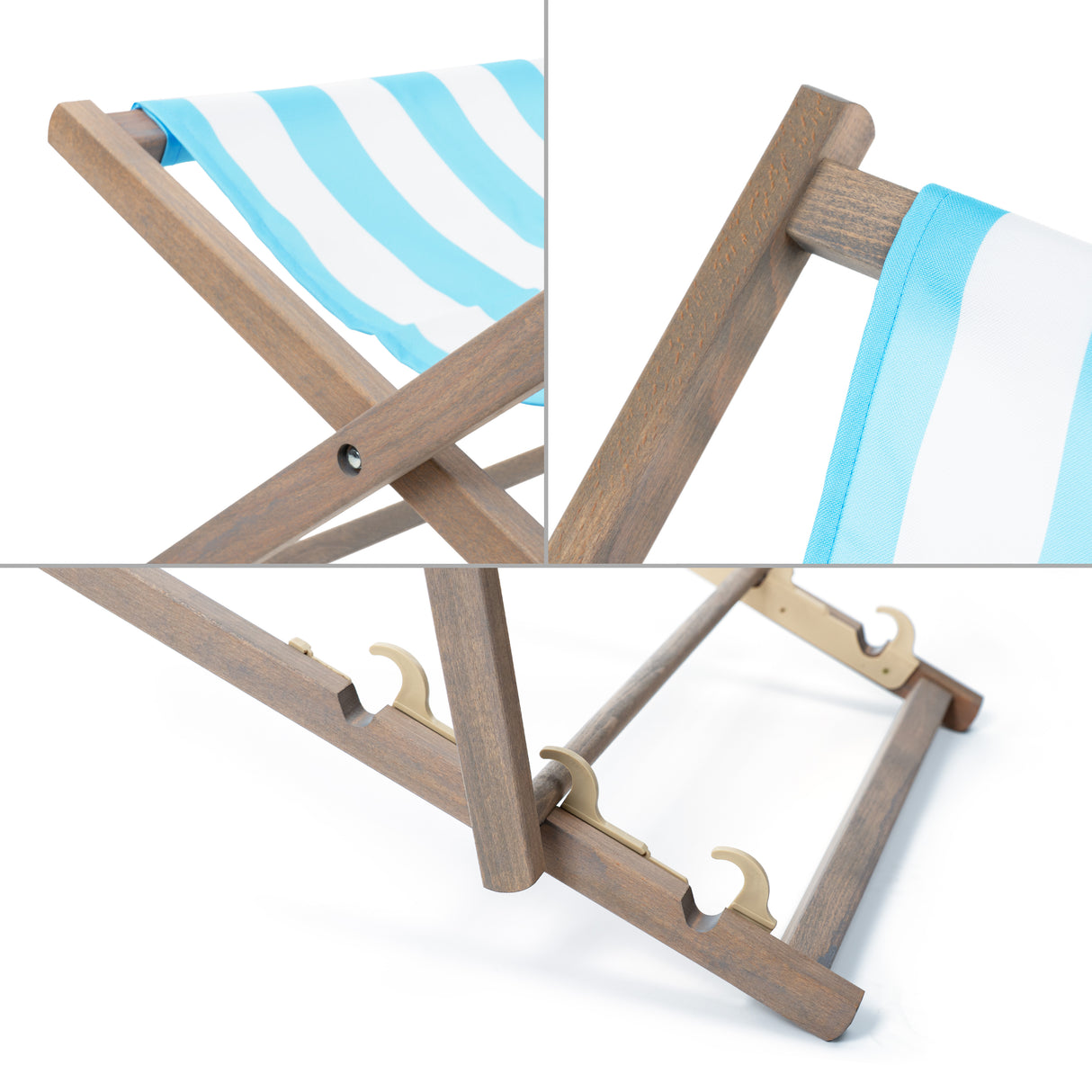 Leżaki drewniany APEROL SPRITZ -Szary Stelaż