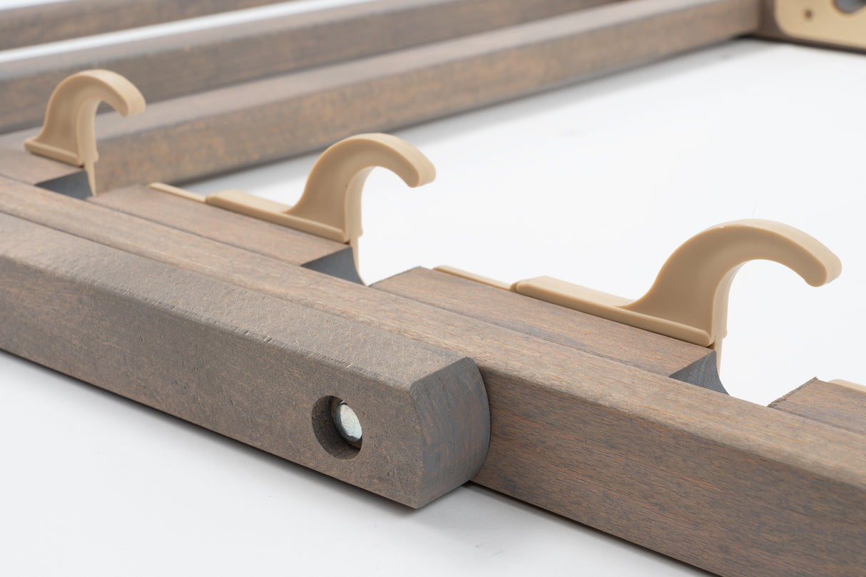 Leżak drewniany PALMY - Szary Stelaż