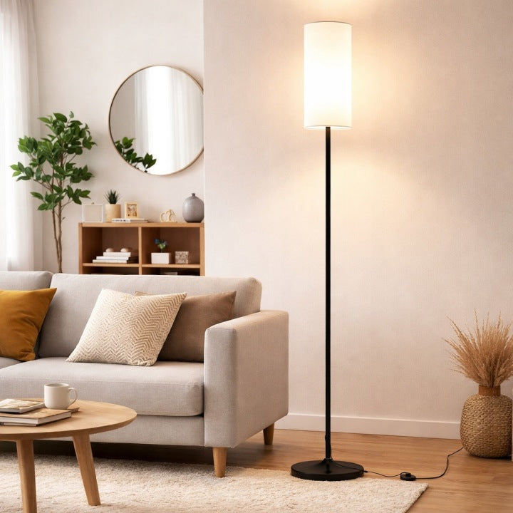 Lampa podłogowa stojąca LED z pilotem regulacja światła
