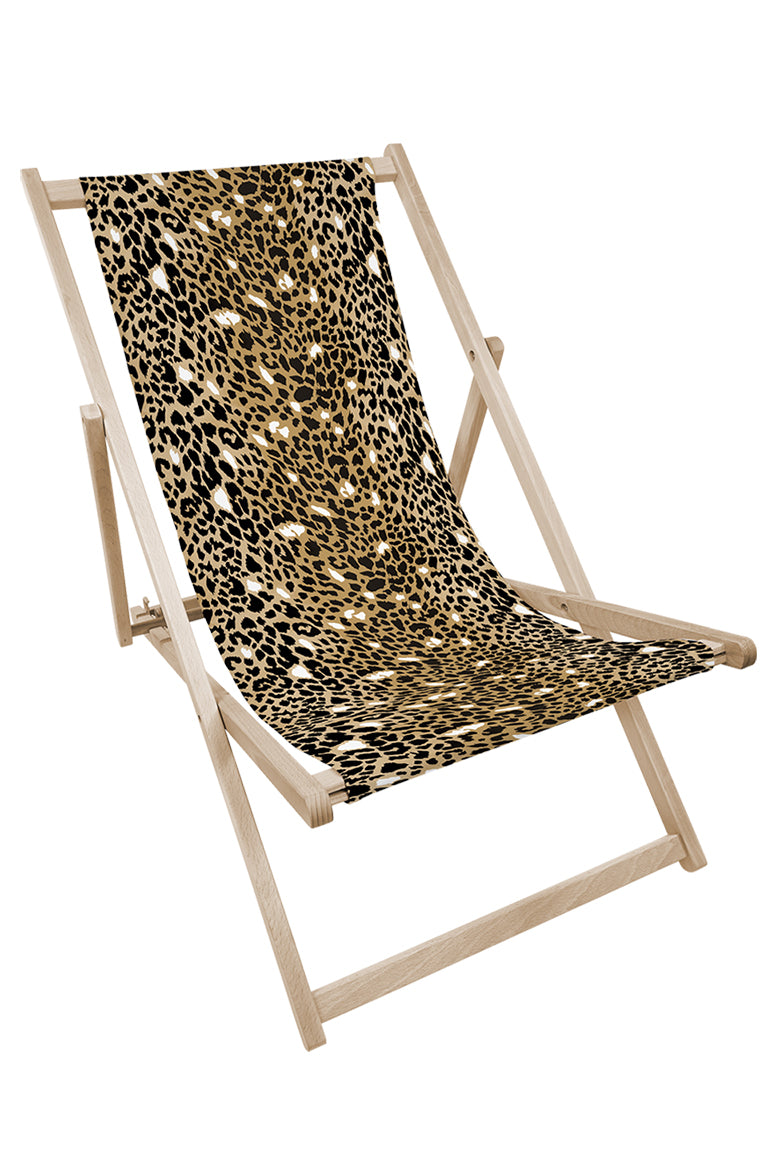 Leżak drewniany z nadrukiem LAMPART CĘTKI