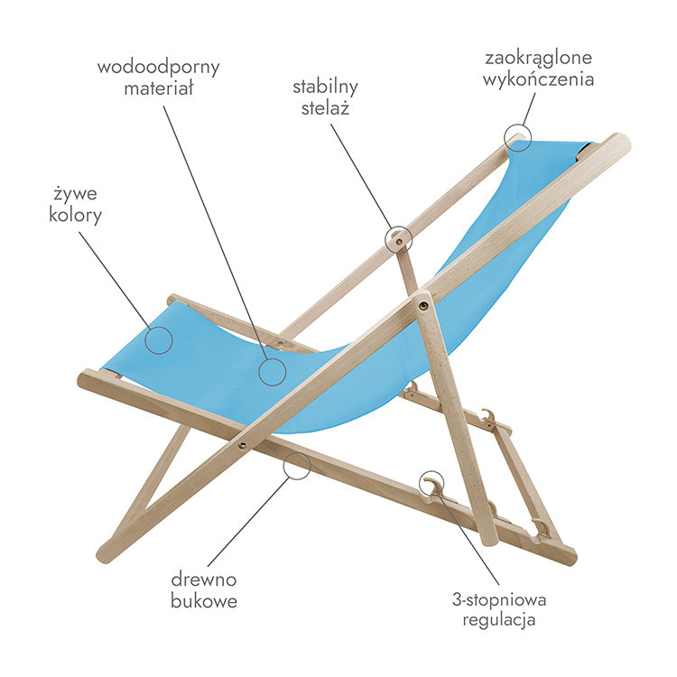 Leżak drewniany personalizowany ze zdjęciem Karykatura Prezent na Dzień Babci