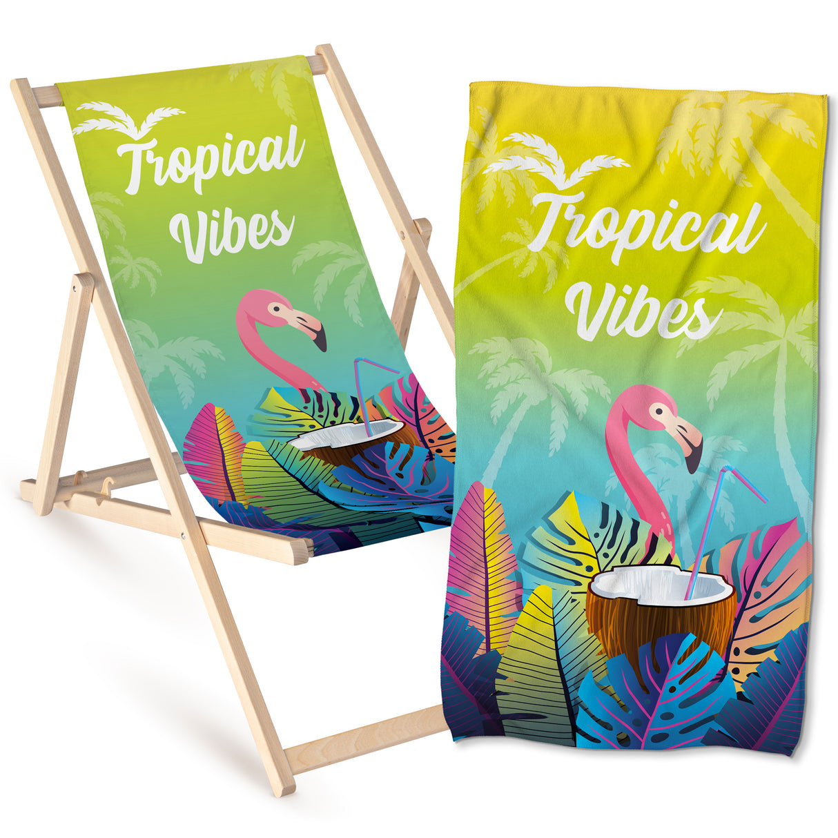 Zestaw Leżak i Ręcznik TROPICAL VIBES