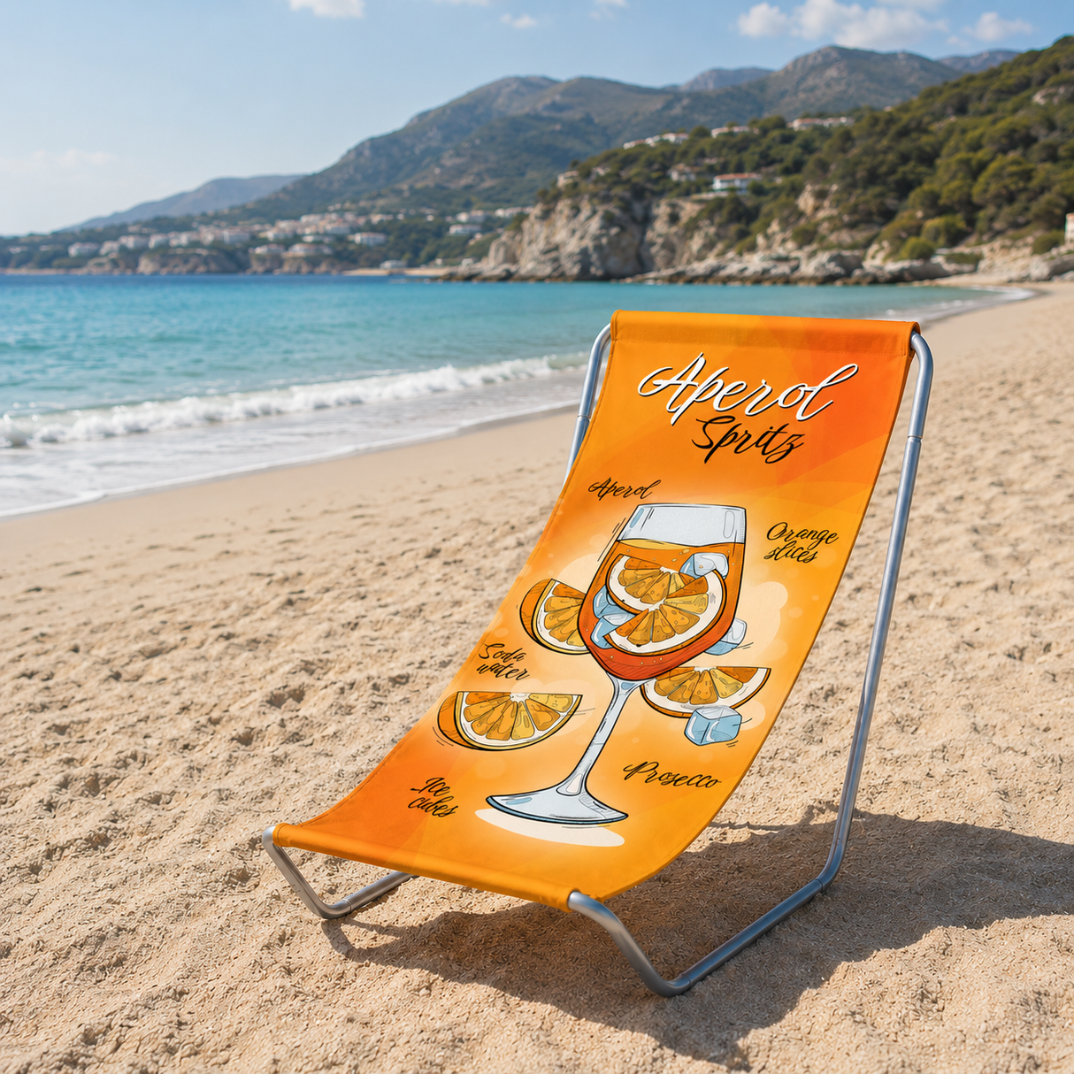 Leżak Plażowy Metalowy Aperol