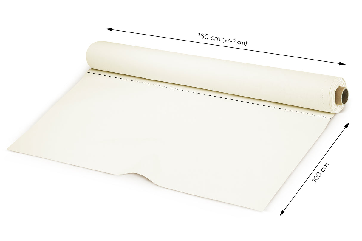 Tkanina bawełna ecru 145g/m2 1m