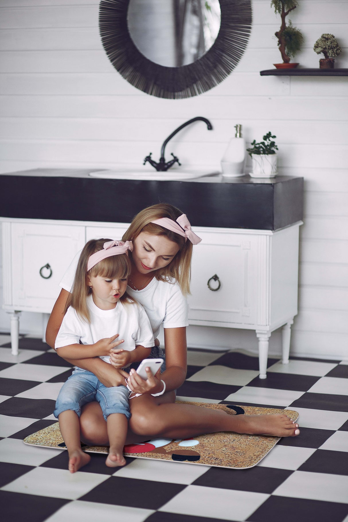 Dywanik świąteczny łazienkowy Renifer