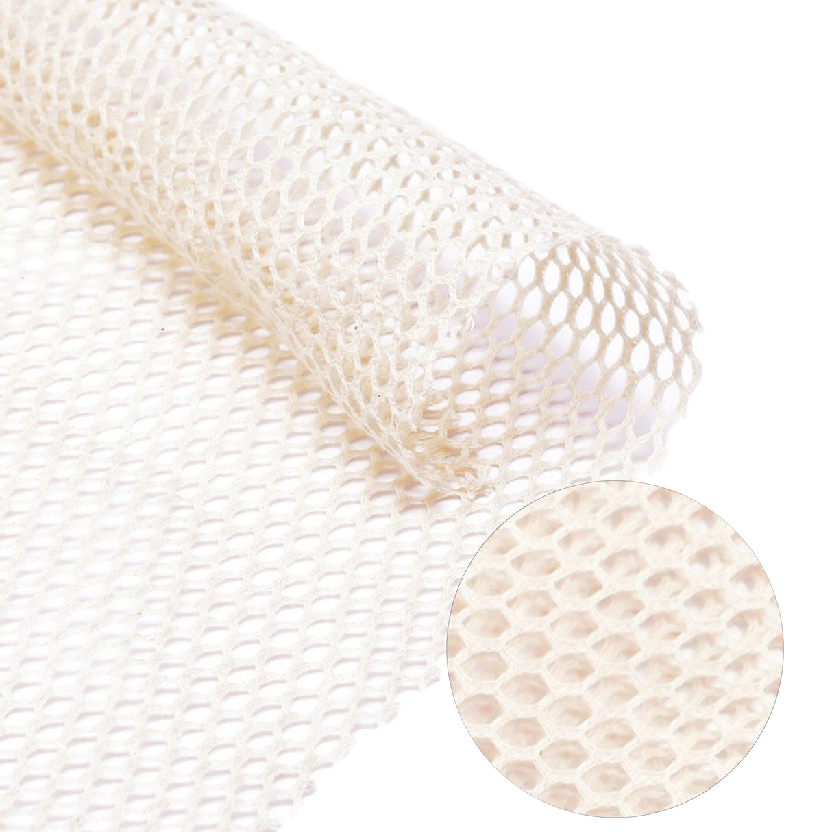 Tkanina siatka bawełniana 220g/m2 1m Ecru