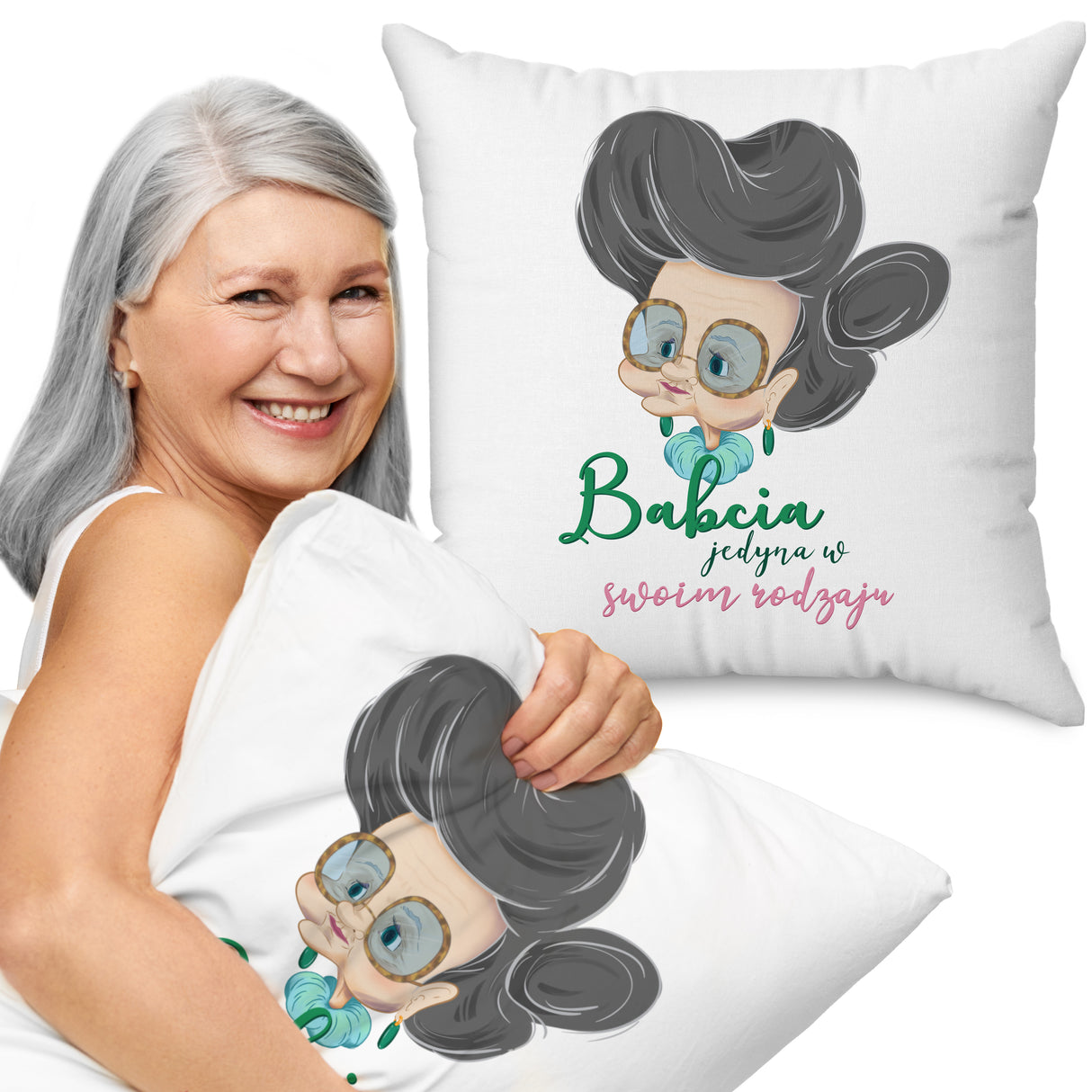 Poduszka na Dzień Babci - Jedyna w swoim rodzaju Prezent na Dzień Babci