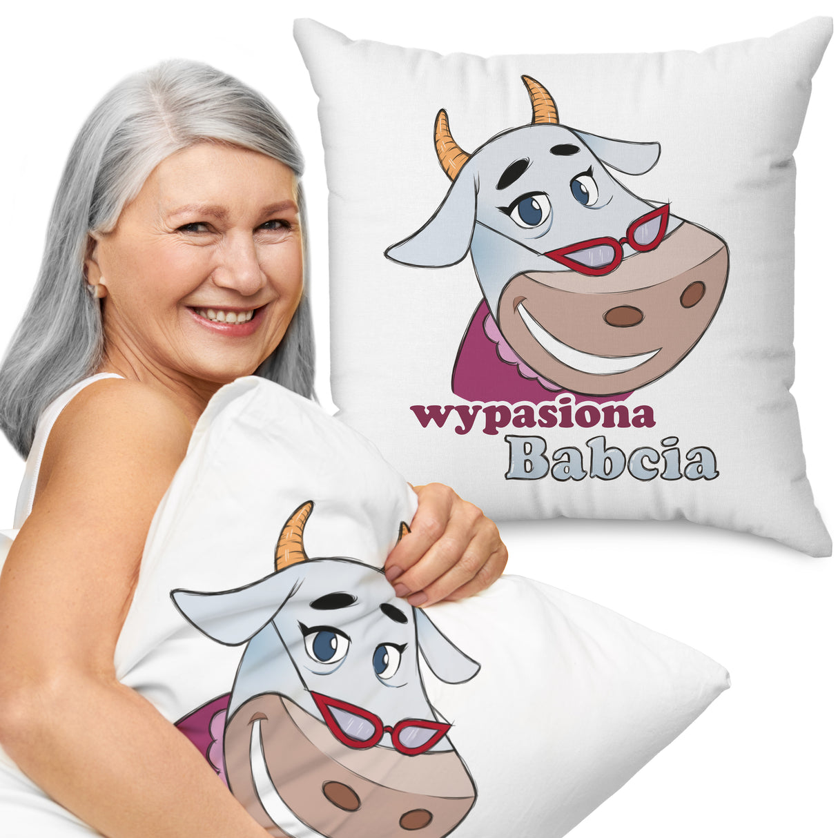 Poduszka na Dzień Babci - Wypasiona Babcia Prezent na Dzień Babci