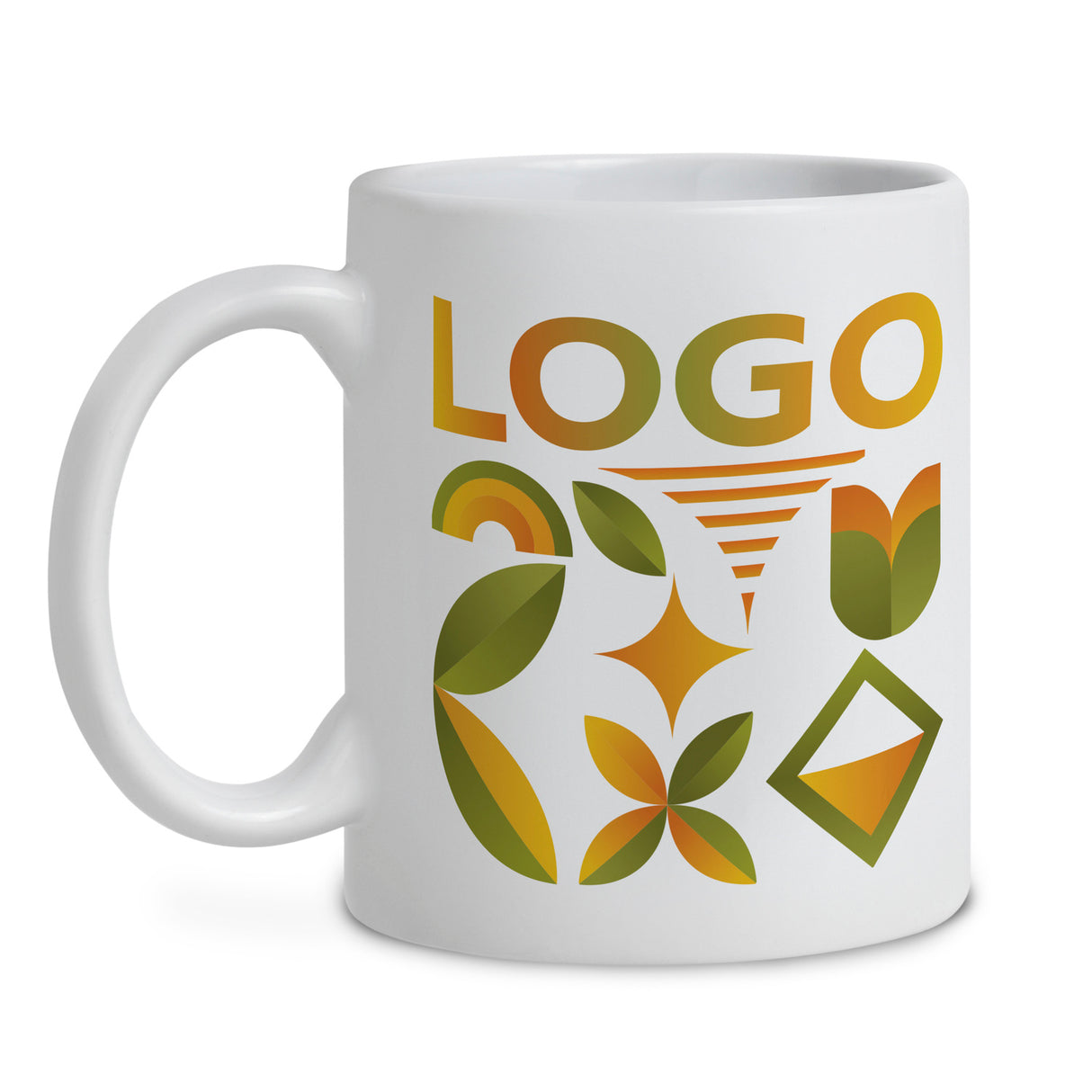 Kubek 330ml z własnym nadrukiem RÓŻNE KOLORY Biały