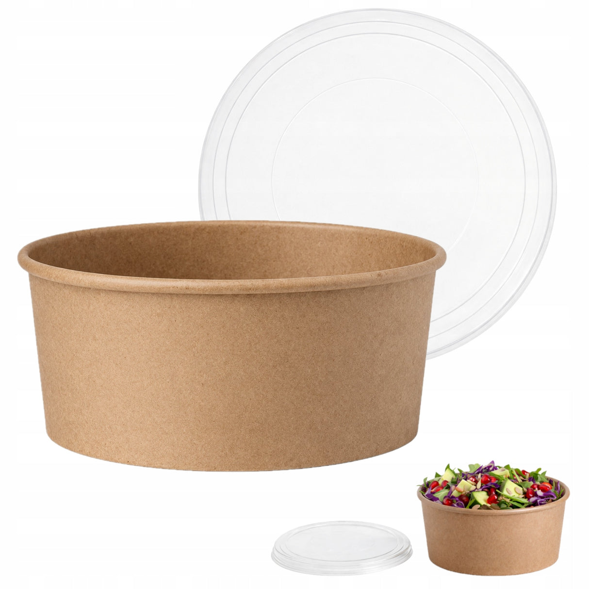 Miska papierowa Kraft 1100 ml 50 szt