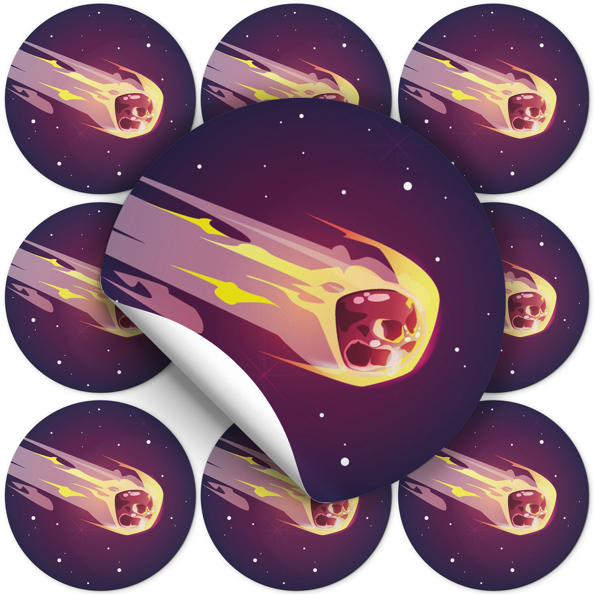 Naklejki METEORYT ozdobne 10szt.