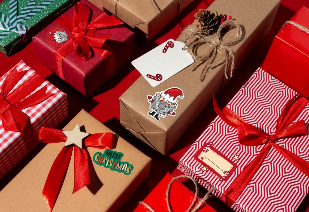 Naklejki świąteczne ozdobne Elfy