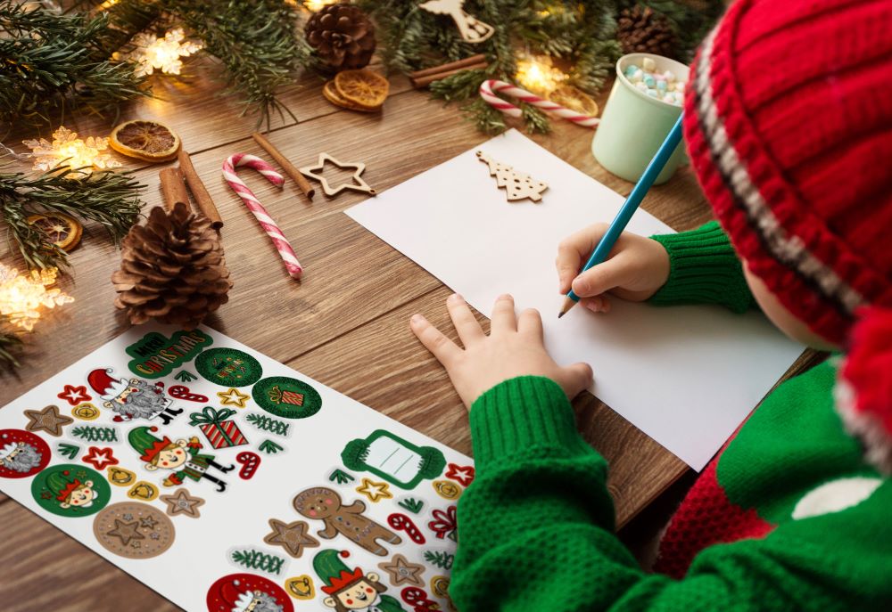 Naklejki świąteczne ozdobne Elfy