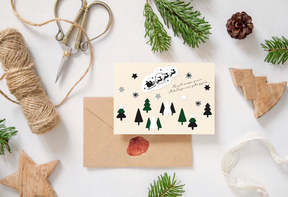 Naklejki świąteczne ozdobne Bałwan