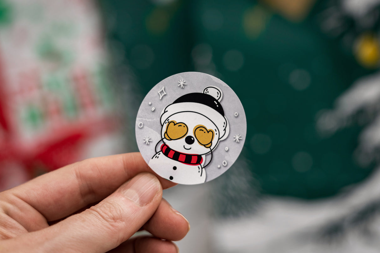 Naklejki świąteczne ozdobne MIKOŁAJ HO HO zestaw 10szt.