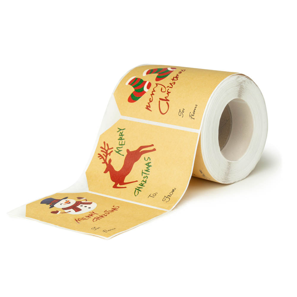 Świąteczne naklejki na prezenty Winietki