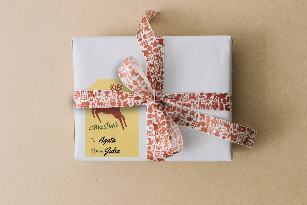 Świąteczne naklejki na prezenty Winietki