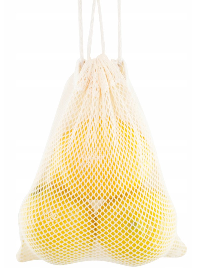 Worek z siatki bawełnianej 150x200mm Ecru