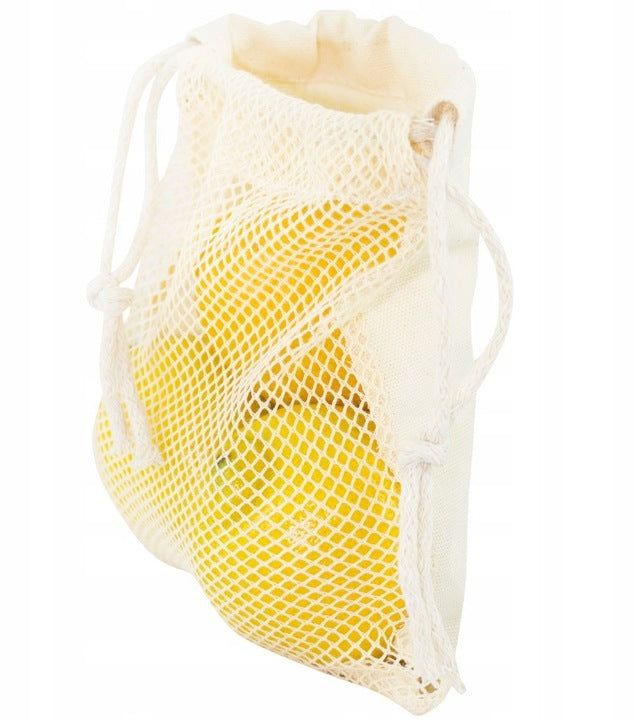 Worek z siatki bawełnianej 150x200mm Ecru