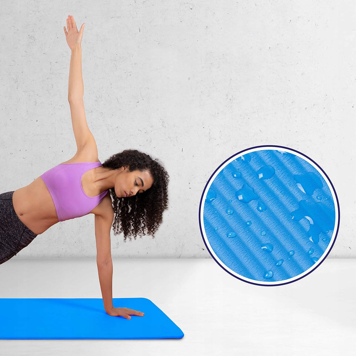 Karimata do ćwiczeń Fitness niebieska