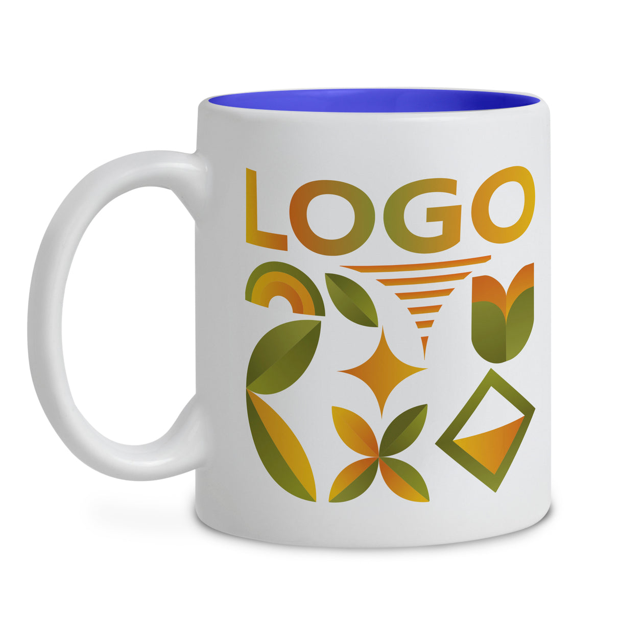 Kubek 330ml z własnym nadrukiem RÓŻNE KOLORY Niebieski