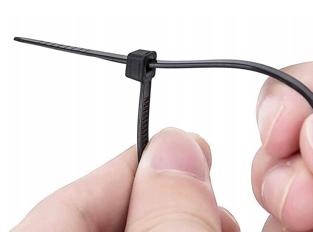 OPASKI KABLOWE ZACISKOWE CZARNE 2,5X200mm 100szt.