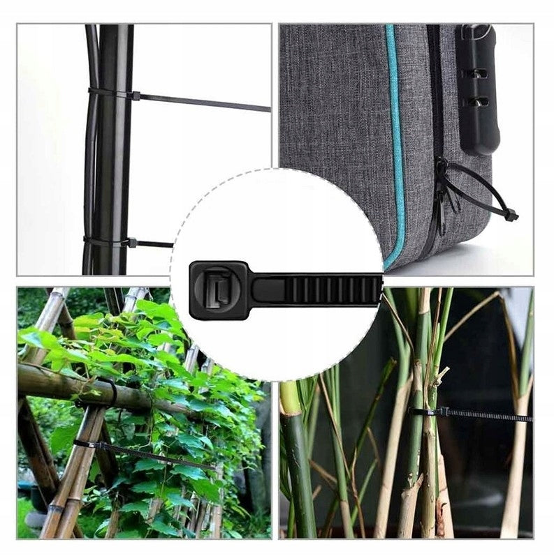 OPASKI KABLOWE ZACISKOWE CZARNE 2,5X100mm 100szt.