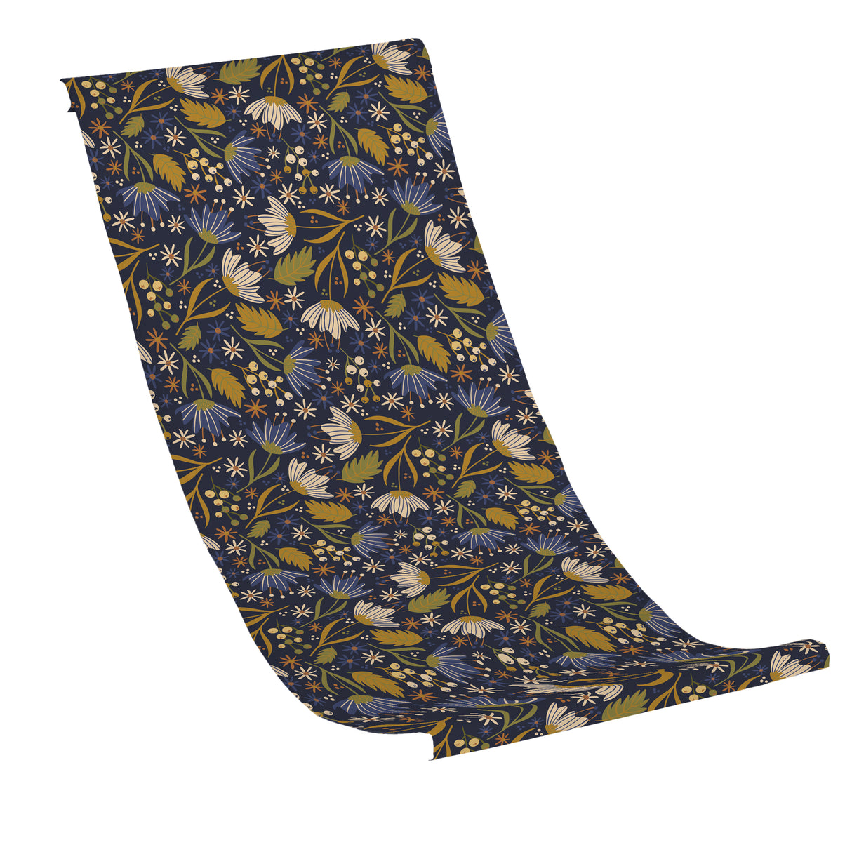 Płachta na Leżak FOLKOWA ŁĄKA GRANATOWA