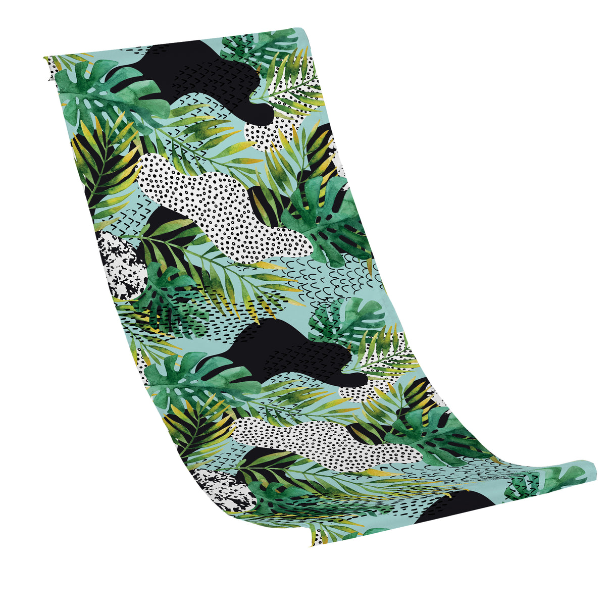 Płachta na Leżak GREEN LEAVES COLLAGE