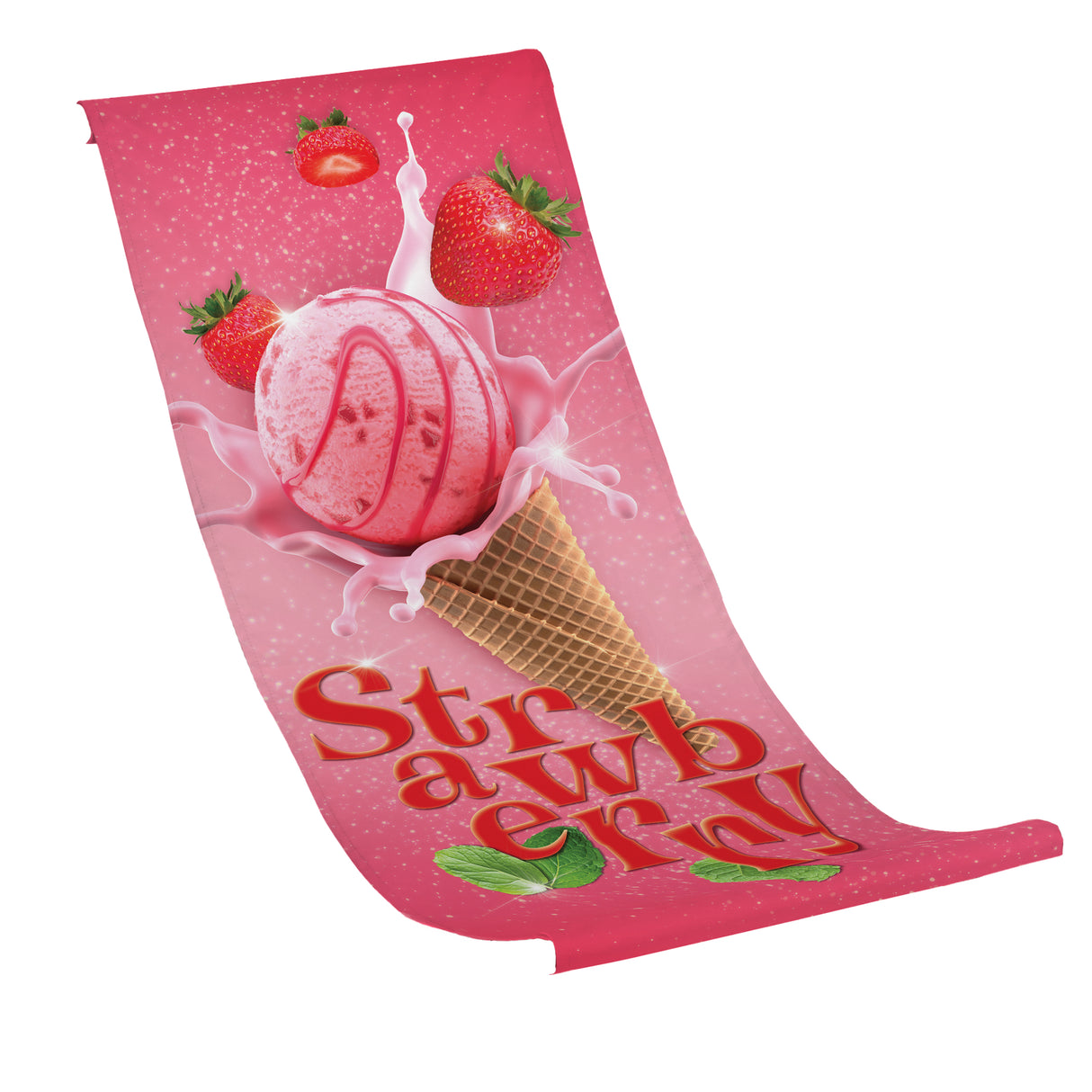 Płachta na Leżak STRAWBERRY