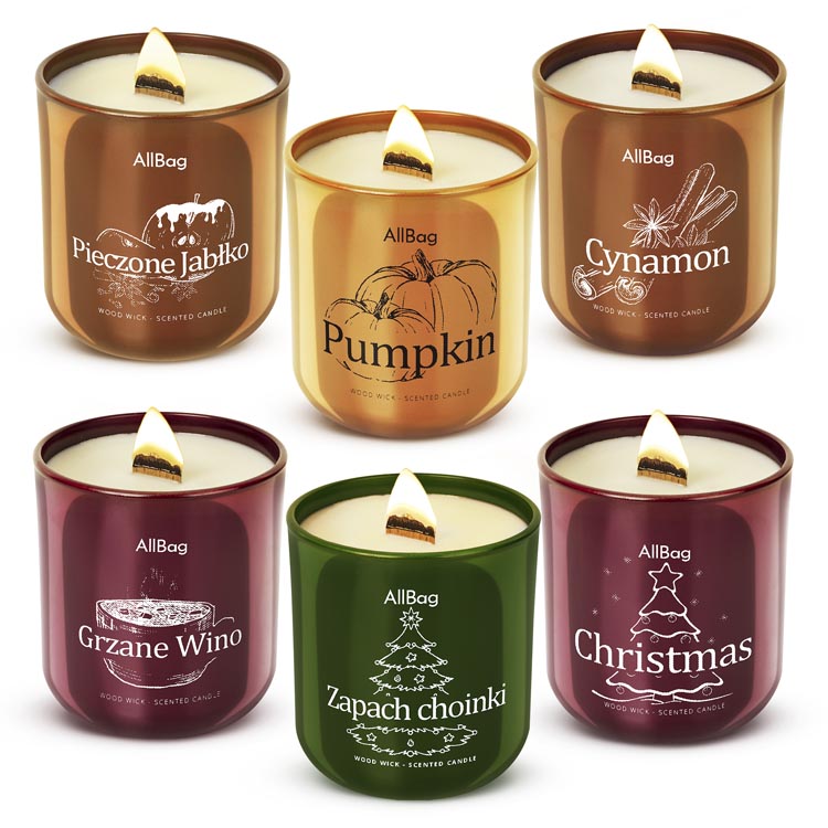 Świece sojowe zapachowe ZESTAW 6 szt.