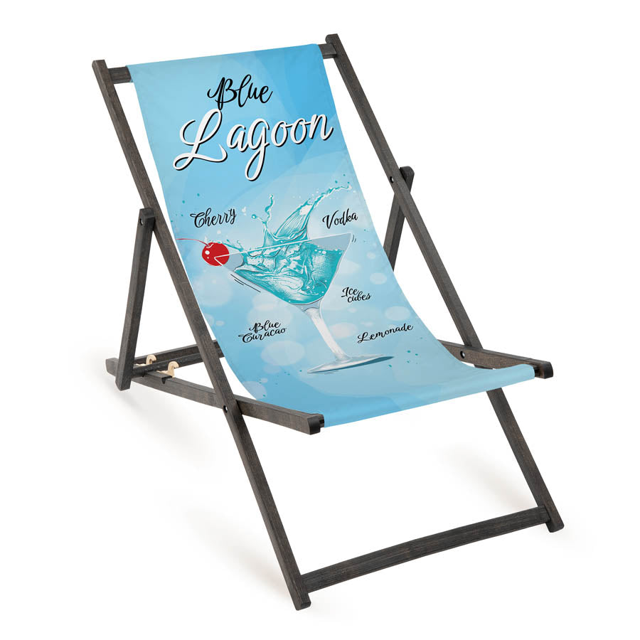 Leżak drewniany BLUE LAGOON