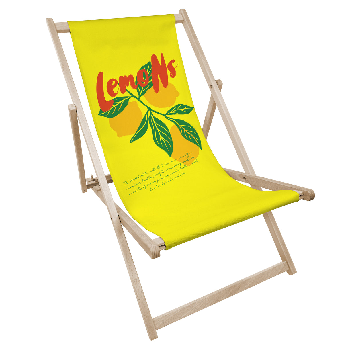 Leżak drewniany LEMONS