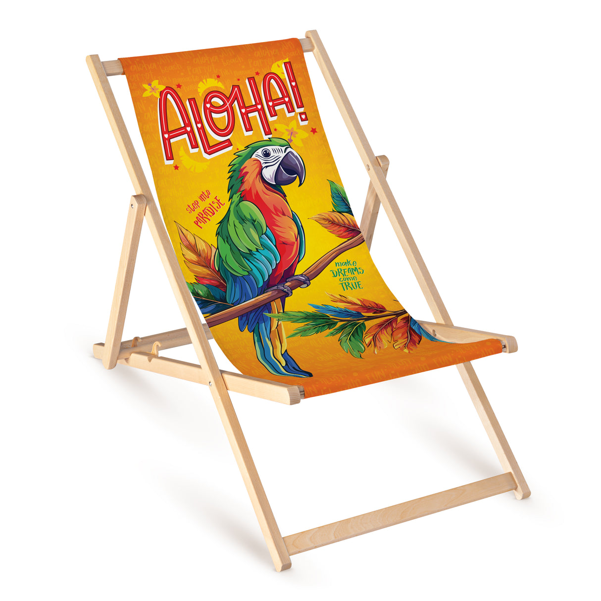 Leżak Drewniany Aloha Papuga