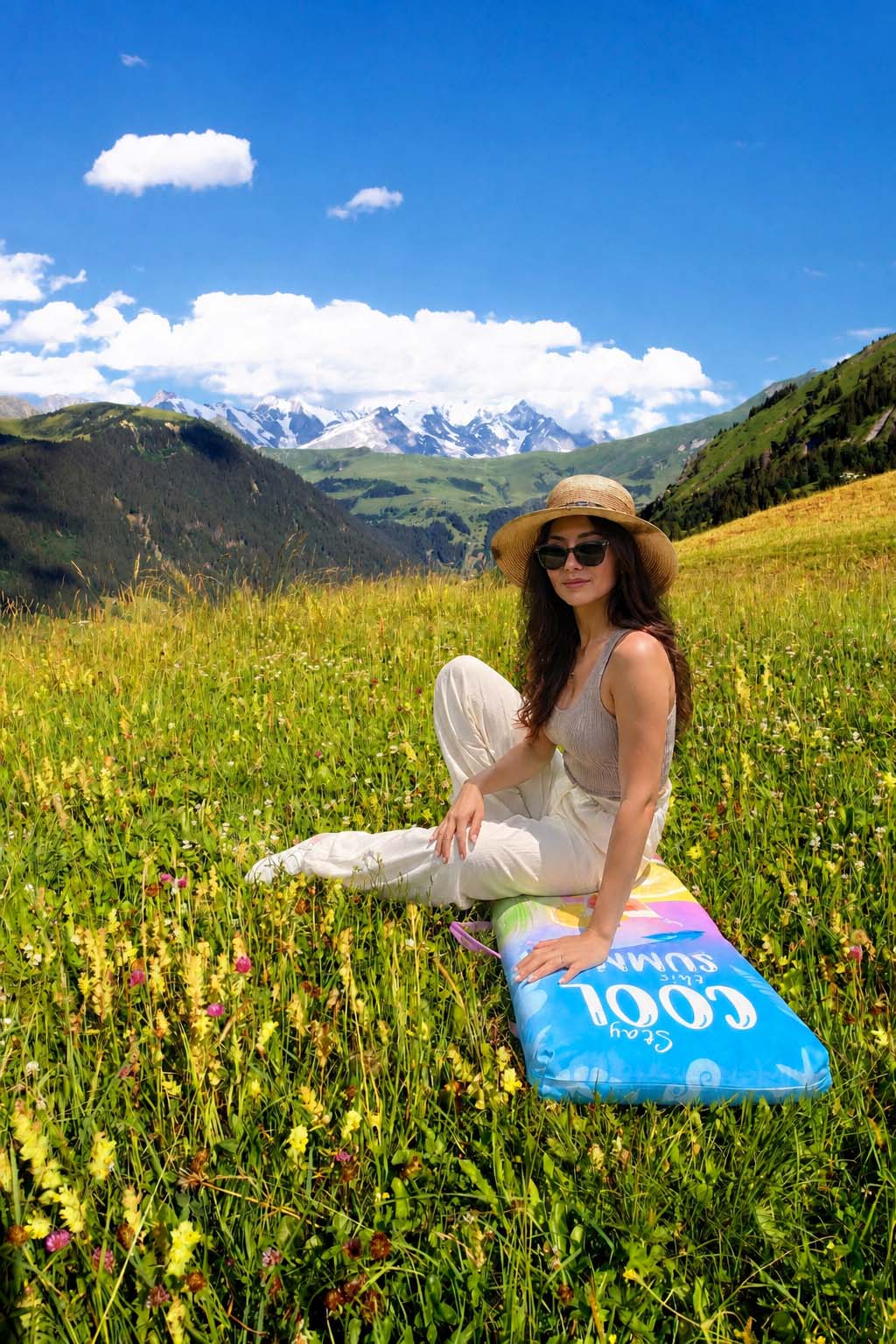 Leżak podróżny składany leżanka COOL SUMMER