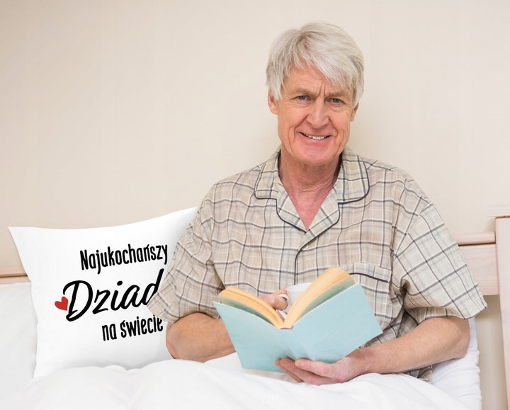 Poduszka na dzień Dziadka - Najukochańszy Dziadek Prezent na Dzień Dziadka