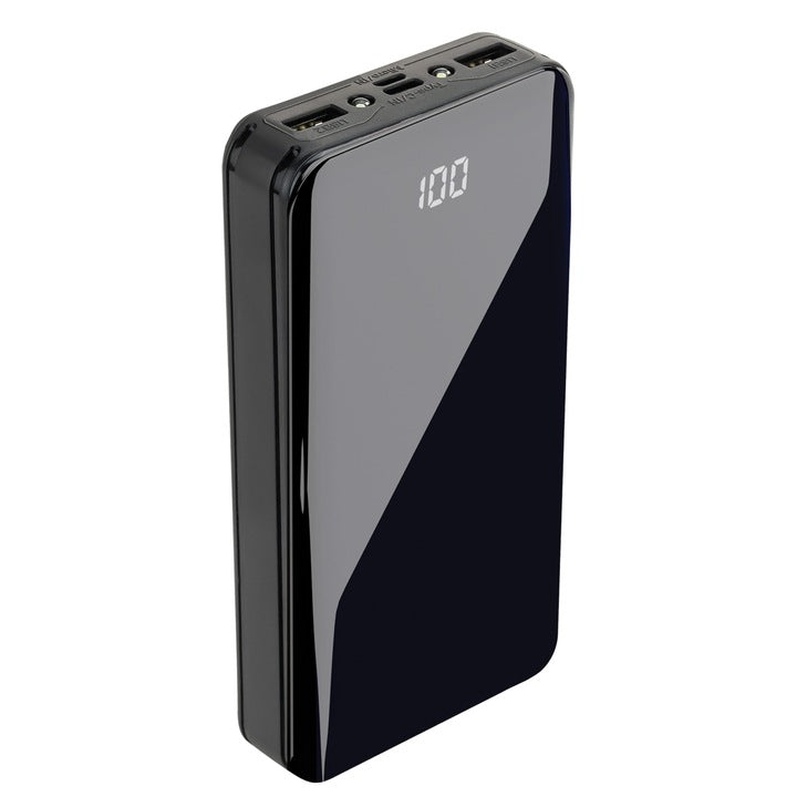 PowerBank 20000mAh 2,1A + Latarka LED 2x USB micro+C