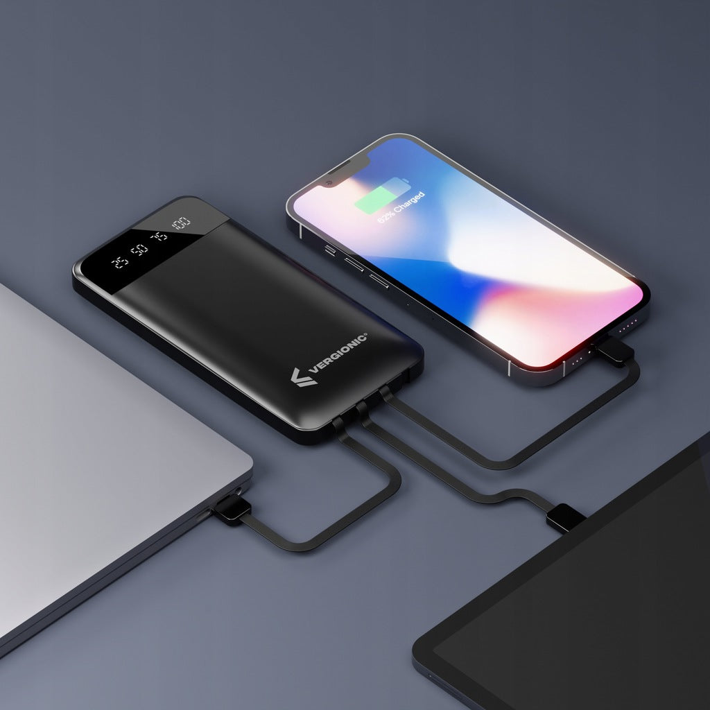 PowerBank Mały 10000mAh 2x USB-A 1x USB-C + micro